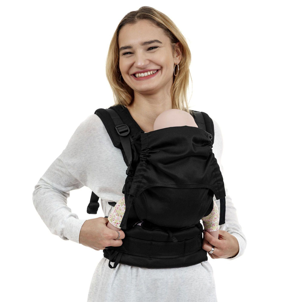 Fidella Fusion - Fullbuckle Bæresele - Chevron/Sort - Baby
