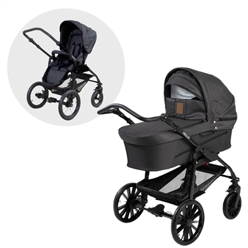 TRILLE Dream Light Barnevogn og klapvognssæde, Ebony