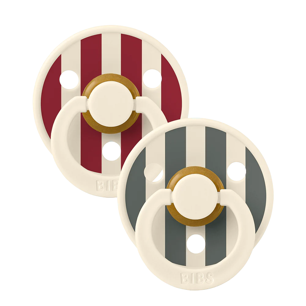 BIBS Studio Colour 2 Pack Block - Ruby Pine Str. 1/+6 mdr.