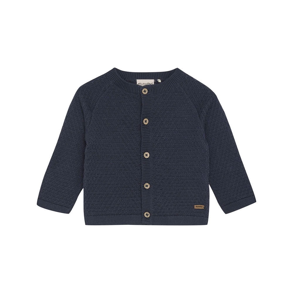 Minymo Strikket Cardigan, Blue Nights, Str. 74