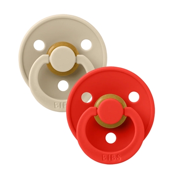 BIBS 2 Pak - Størrelse 2 - Vanilla/Candy Apple