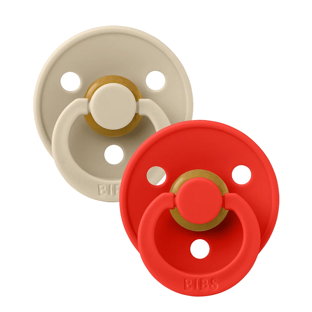 BIBS 2 Pak - Størrelse 2 - Vanilla/Candy Apple