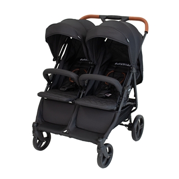 BabyTrold OS2 Søskendevogn, Sort