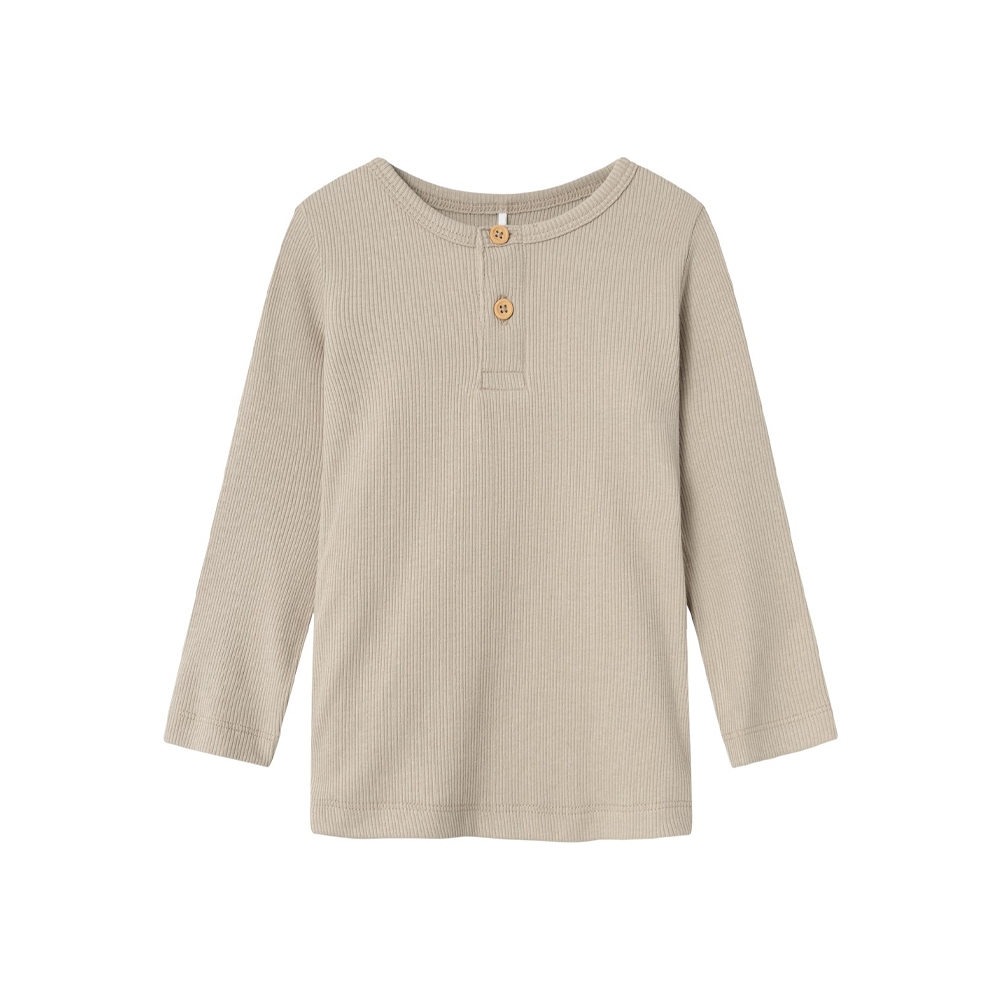 Name It Langærmet Rib Bluse, Pure Cashmere