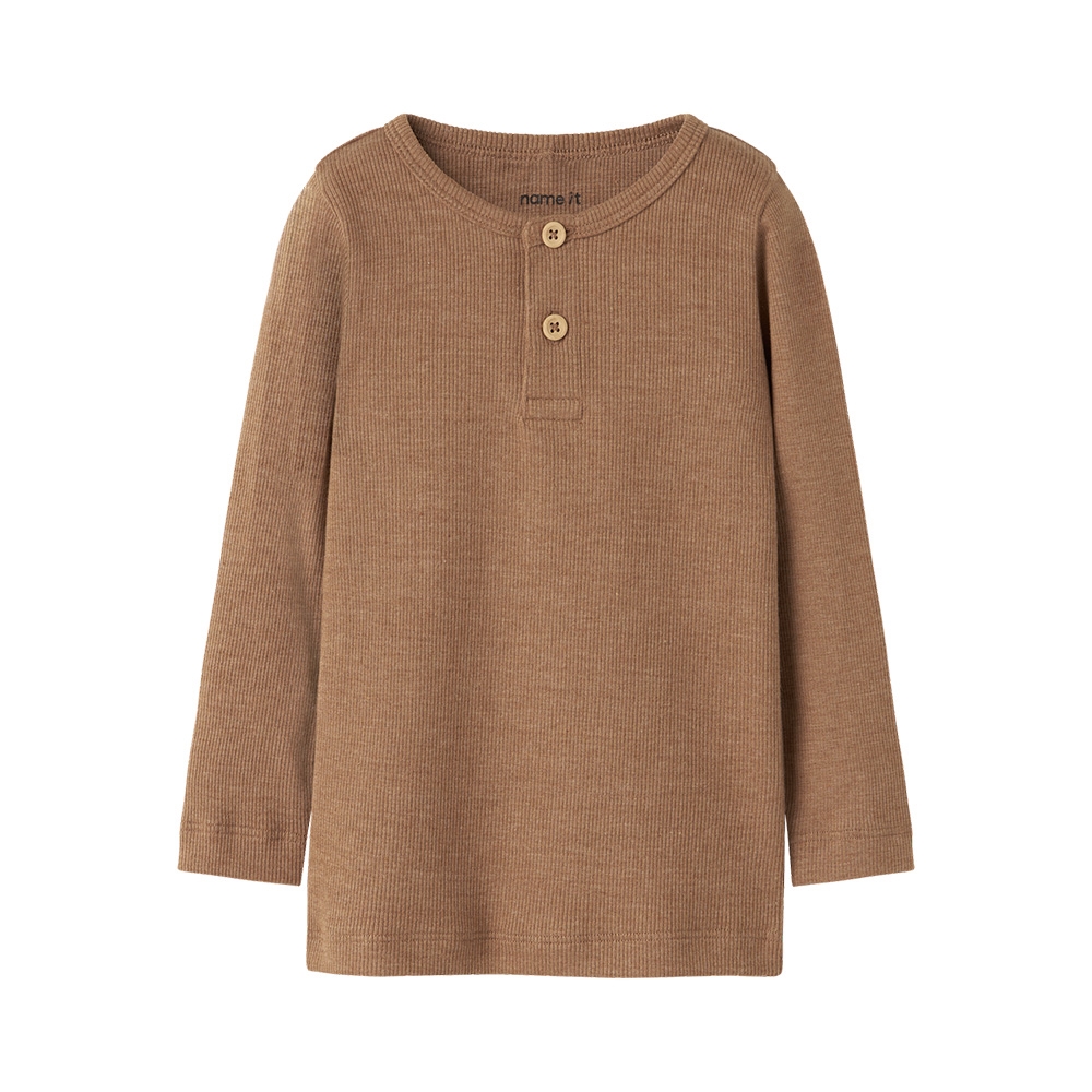 Name It - Nmmkab Ls Top Noos - Toasted Coconut