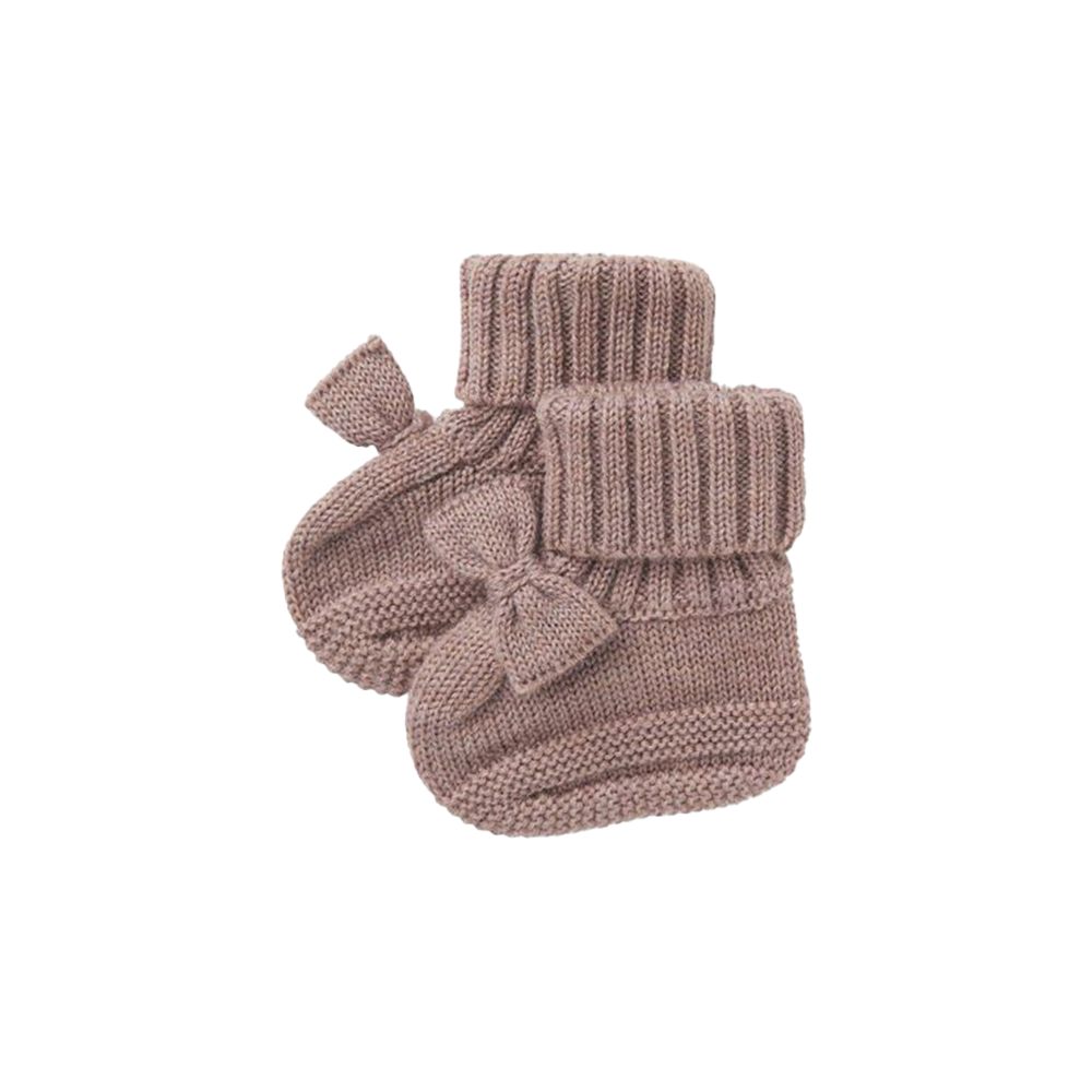 Name It - Nbfwrilla Wool Knit Slippers - Purple Dove