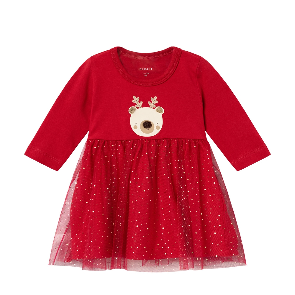 Name It - Nbfricho Ls Dress - Jester Red
