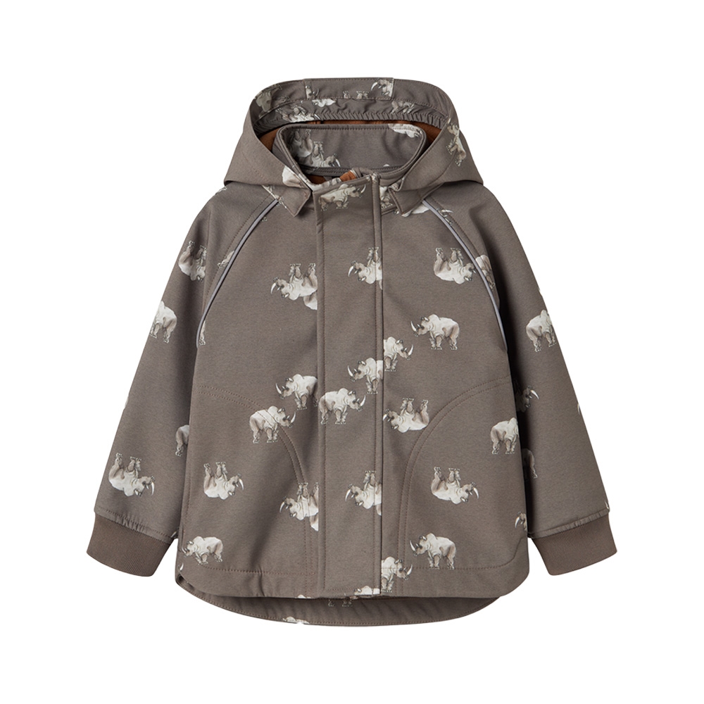 Name It - Nmmalfa08 Softshell Jacket Aop Fo - Morel