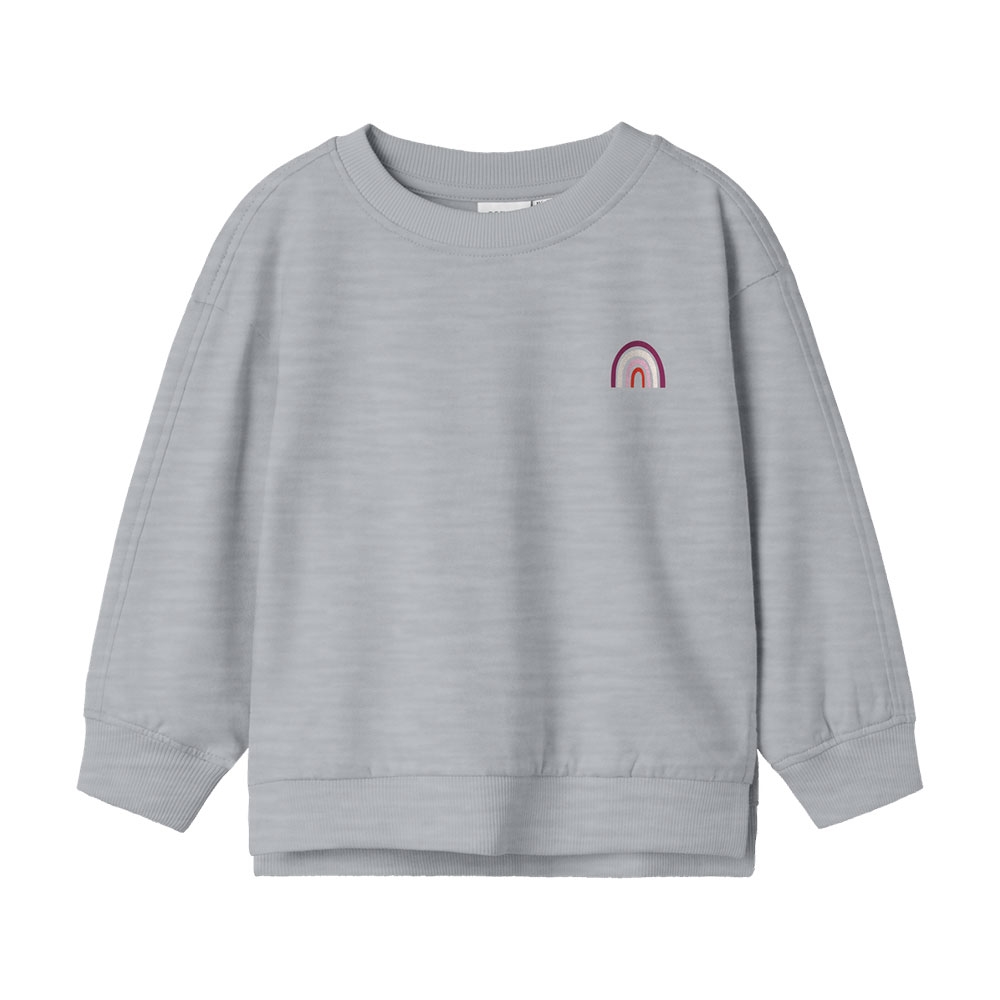 Name It - Nmfbiliva Ls Nreg Swe Bru Pb - Grey Melange