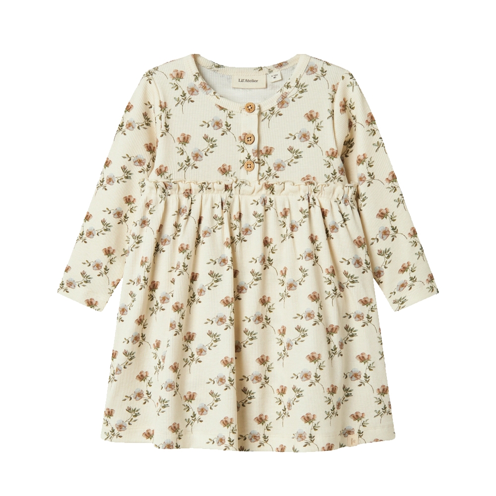Lil\' Atelier - Nbfgavo Ens Ls Body Dress Lil - Turtledove