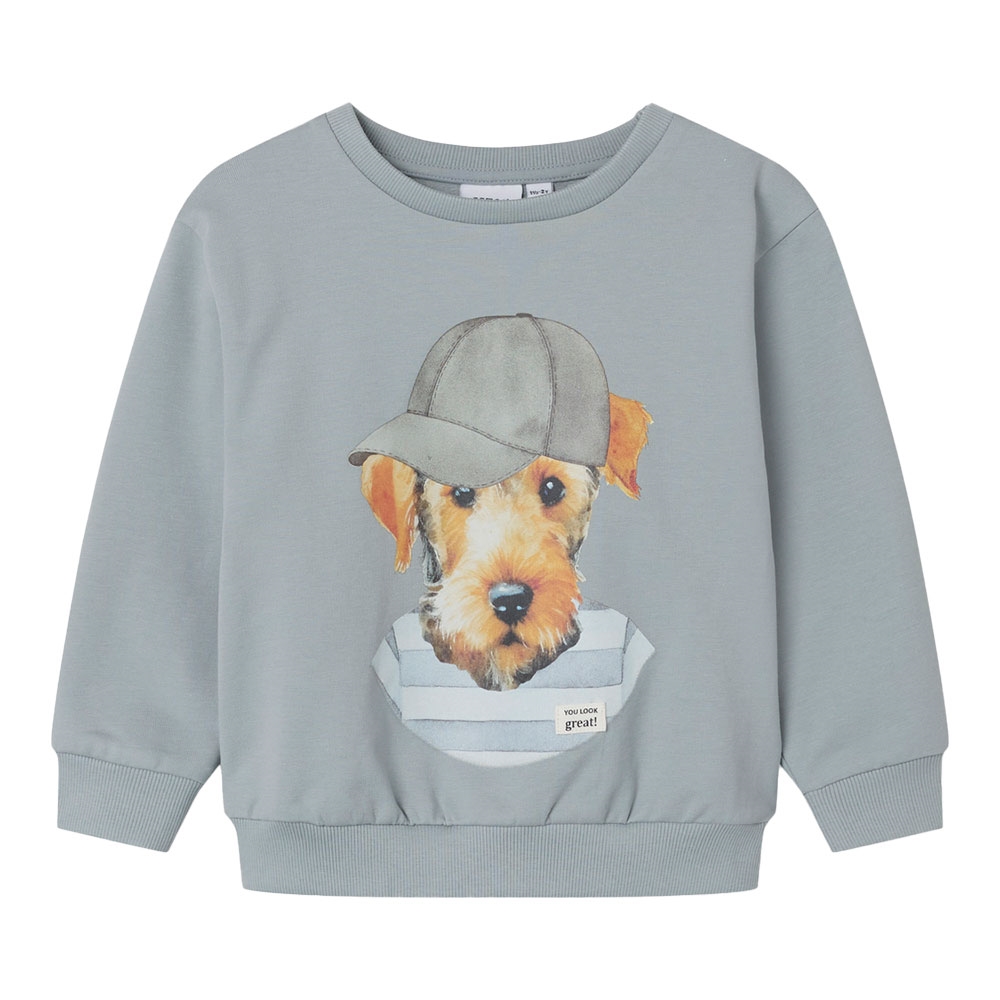 Name It - Nmmbasse Nreg Sweat Unb - Quarry