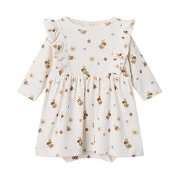 Lil' Atelier - Nbflavo Ena Ls Body Dress Lil - Coconut Milk