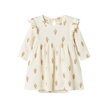 Lil' Atelier - Nbfgavo Enk Ls Body Dress Lil - Turtledove