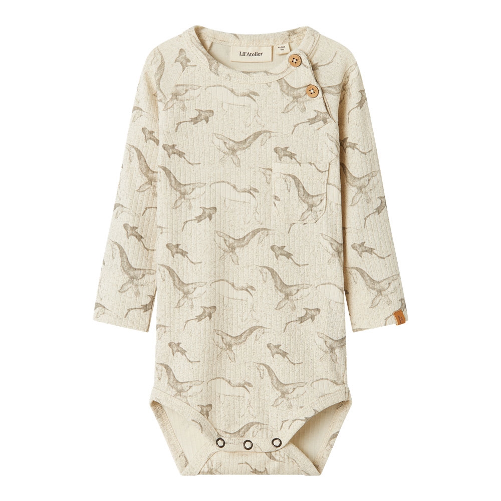 Lil\' Atelier - Nbmgio Bop Ls Slim Body Lil - Turtledove