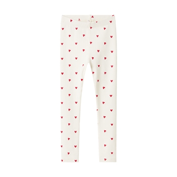 Name It - Nmfdheart Xsl Legging - Cloud Dancer
