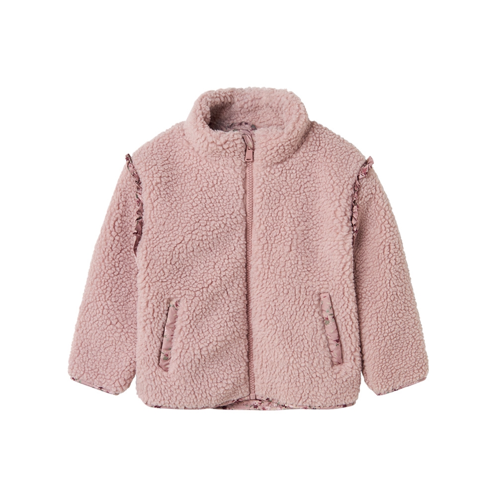Name It - Nmfminna Teddy Jacket Aop - Violet Ice