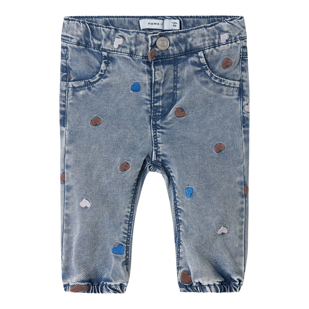 Name It - Nbfrose Shaped R Emb Jeans 5321-Yb H - Blue Denim