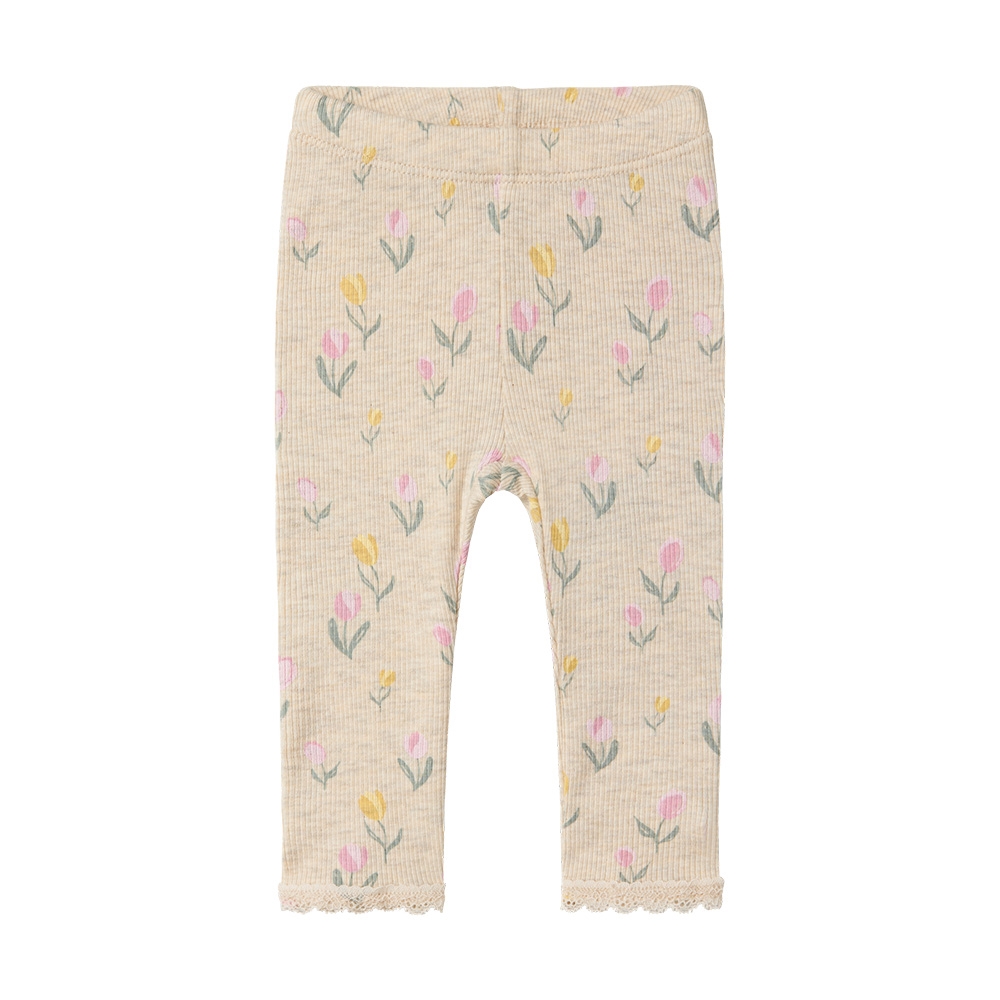 Name It - Nbfflowerkab Legging Box - Peyote Melange