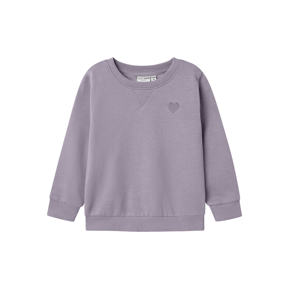 Name It - Nmfvima Ls Sweat Bru Noos - Lavender Gray