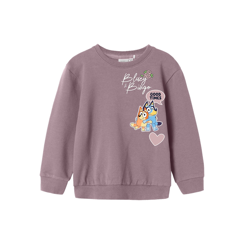 Name It - Nmfsisu Bluey Nreg Sweat Bru Sky - Toadstool