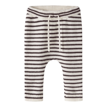 Name It - Nbmostripe Knit Pant - Antique White