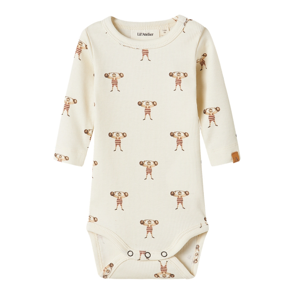 Lil\' Atelier - Nbmlavo Enk Ls Slim Body Lil - Turtledove