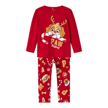 Name It - Nmfsarba Paw Ls Nightset Cplg - Barbados Cherry