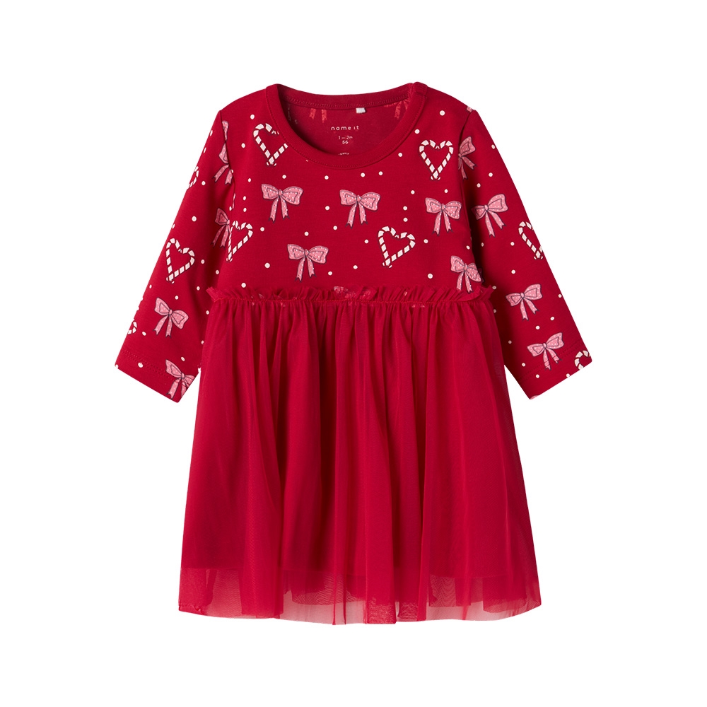 Name It - Nbfri Ls Dress - Jester Red