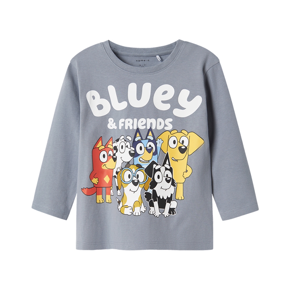 Name It - Nmmalex Bluey Ls Nreg Top Noos Sky - Tradewinds