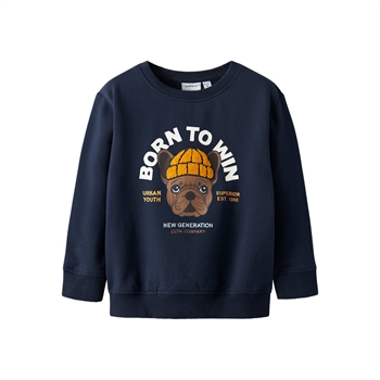 Name It - Nmmriguna Ls Nreg Sweat Bru Box - Navy Blazer