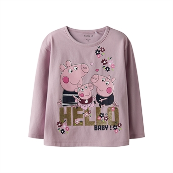Name It - Nmfora Peppa Ls Nreg Top Box Cplg - Keepsake Lilac