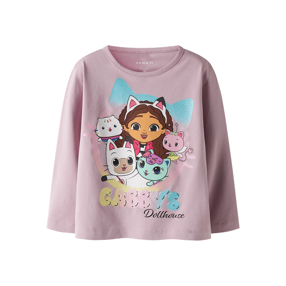 Name It - Nmfnulla Gabby Ls Nreg Top Sky - Keepsake Lilac str. 98