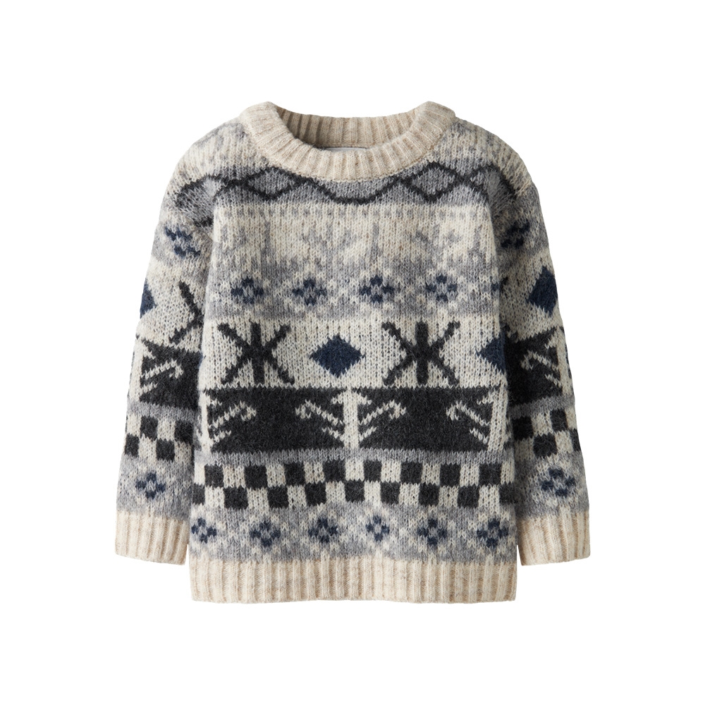 Name It - Nmmoddur Ls Knit - Cloud Dancer