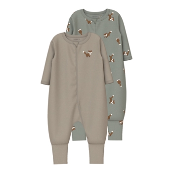 Name It - Nbmnightsuit 2P Zip Ff Fox Noos - Shadow