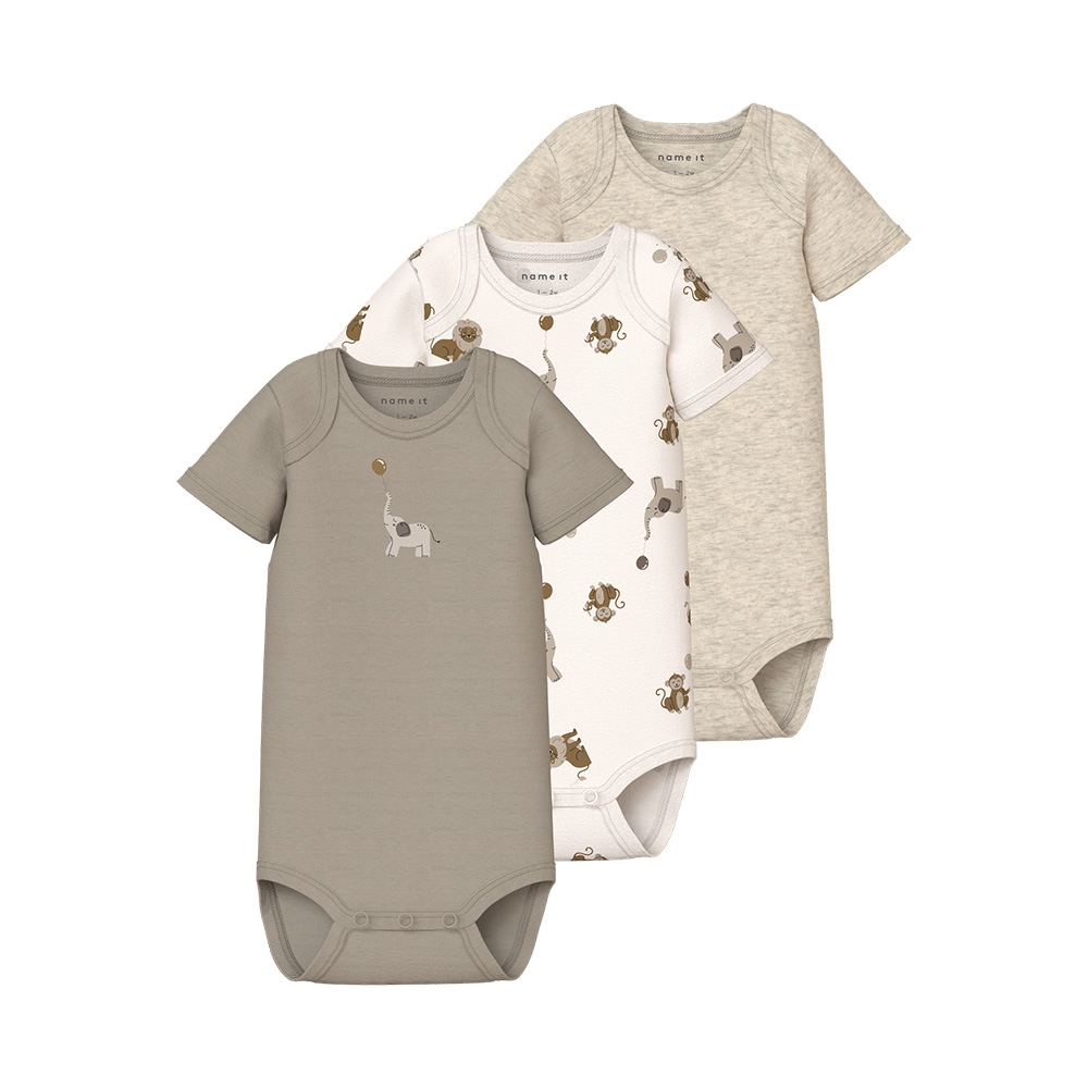 Name It - Nbnbody 3P Ss Animal Noos - Jet Stream