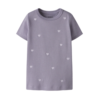 Name It - Nmfnakal Ss Slim Top Noos - Lavender Gray