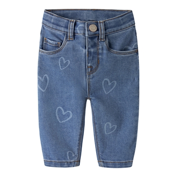 Name It - Nbfrose Mom Aop Jeans 4044-On Noos - Medium Blue Denim