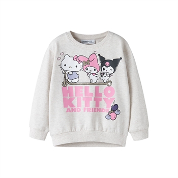 Name It - Nmfabara Hellok Nreg Sweat Bru Noos Sky - Peyote Melange