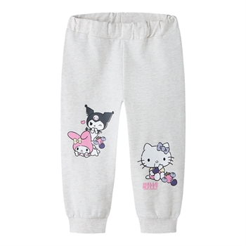 Name It - Nmfabara Hellok Nreg Swe Pant Bru Sky - Peyote Melange