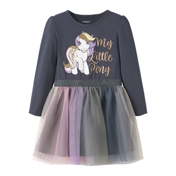 Name It - Nmfsessa Mlp Ls Tulle Dress Cplg - Ombre Blue