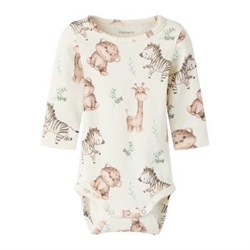 Name It - Nbnhanimal Ls Xsl Body - Coconut Milk