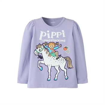 Name It - Nmfanna Pippi Ls Top Box Sky - Heirloom Lilac