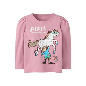 Name It - Nmfanna Pippi Ls Top Box Sky - Lilas