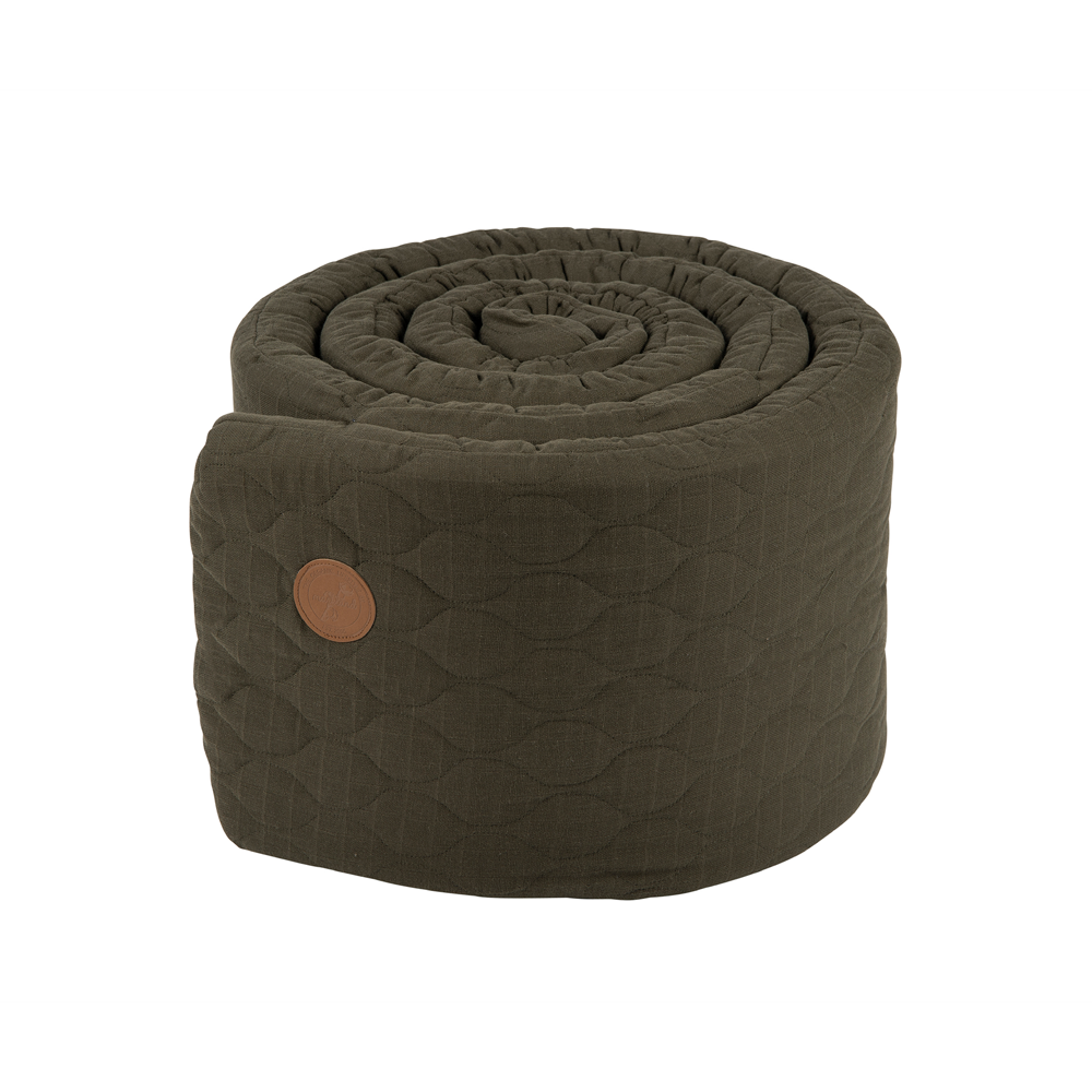 Markland Pure Musselin Sengerand LUX, Oliven