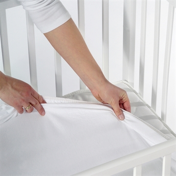 BabyTrold Jerseylagen 60x120 cm - Babyseng, Hvid