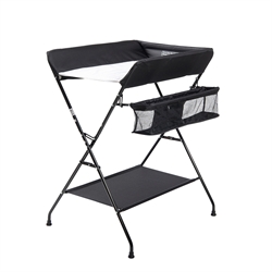 BabyTrold Vera 2 Puslebord, Sammenklappeligt, Sort