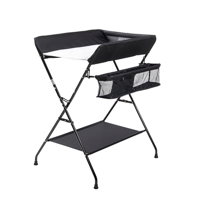 BabyTrold Vera 2 Puslebord, Sammenklappeligt, Sort
