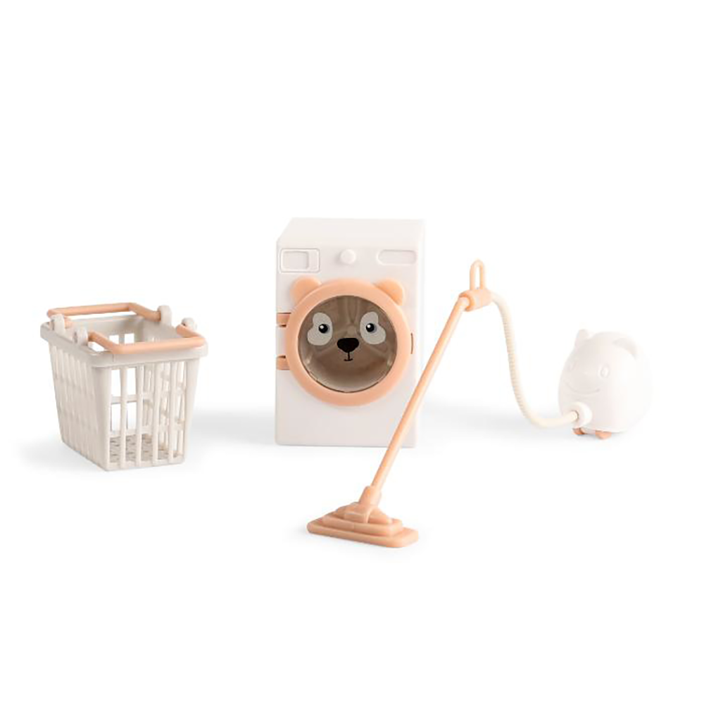 Lundby tøjvask m/støvsuger, vaskemask & kurv