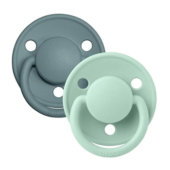 BIBS De Lux 2 Pak - Størrelse 2 - Nordic Mint/Island Sea
