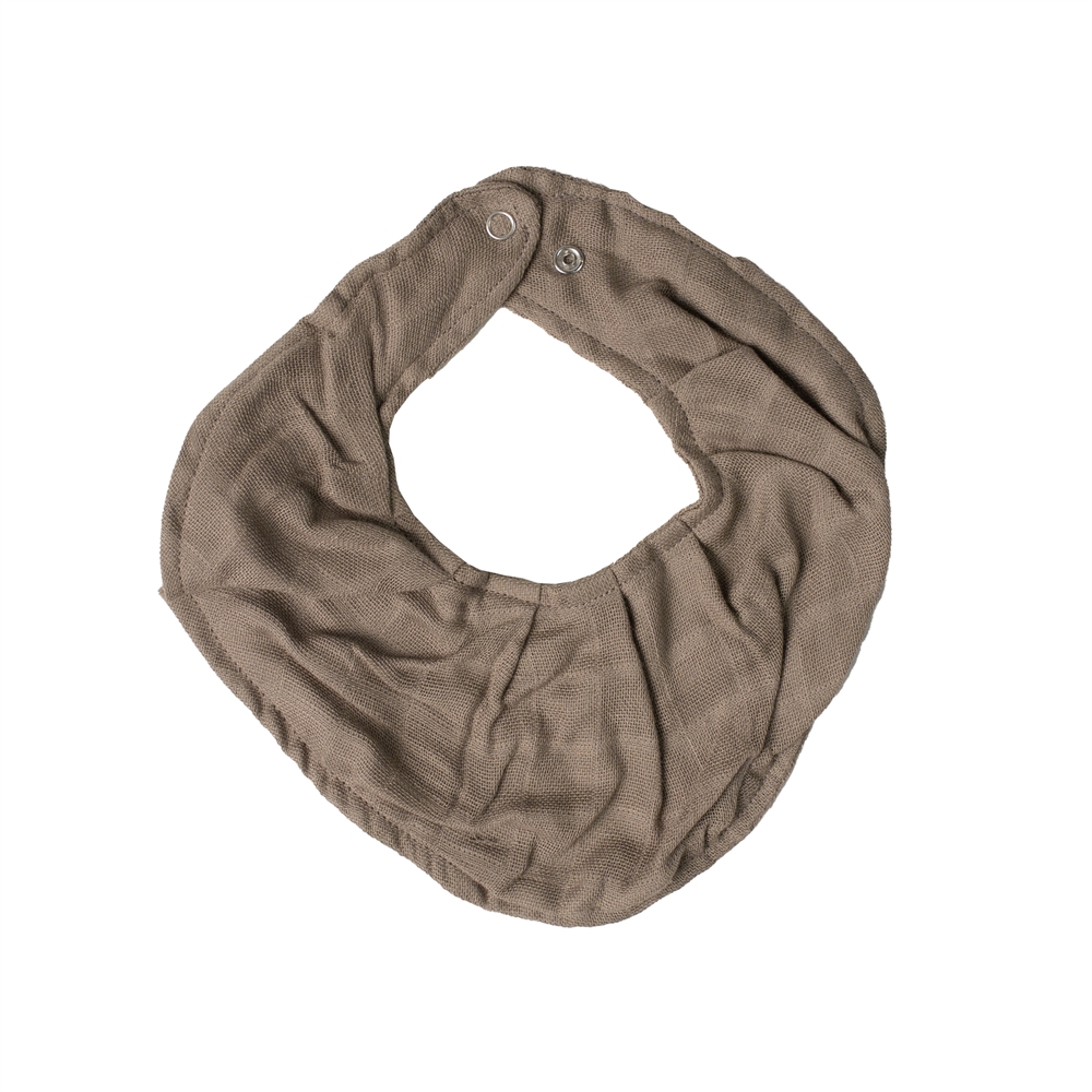 Markland Pure Musselin bandana Hagesmæk med trykknap, Khaki